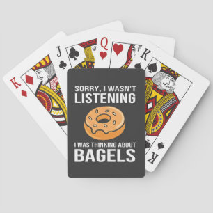 Sorry, dass ich über Bagels jüdischen Hanukkah nac Spielkarten