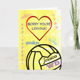 Sorry, dass Sie Netball Personalisiert Verlassen h Karte