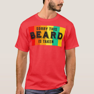 Sorry, dieser Bart wird Funny Beard Redewendungen T-Shirt