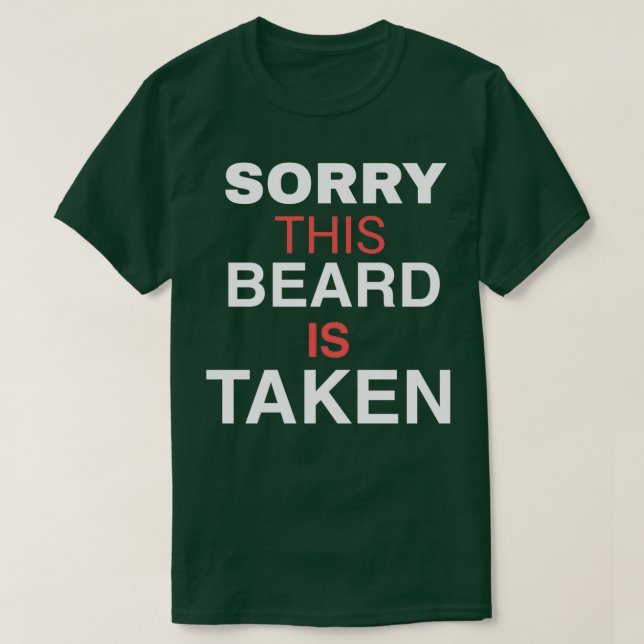 SORRY DIESES BARD GETROFFEN T-Shirt (Design vorne)