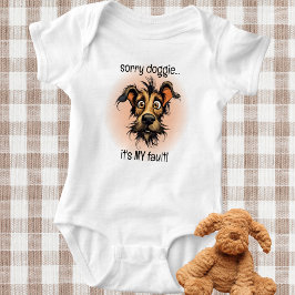 Sorry Doggie Es ist mein Fehler Funny Baby Strampler