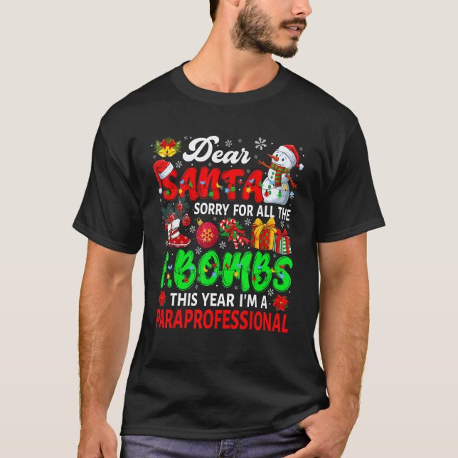 Sorry für alle F Bomben Ich bin Paraprofi San T-Shirt (Vorderseite)
