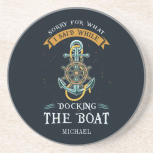 Sorry für das, was ich beim Docking Bootführer ges Getränkeuntersetzer