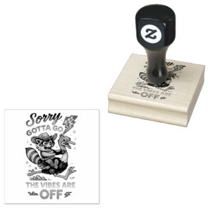 Sorry Gotta Go... Gummistempel