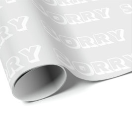 Sorry, hellgraue, moderne, fette Geschenke Geschenkpapier
