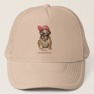 SORRY I BIN INDOGNITO (English Bulldog) niedlicher Truckerkappe