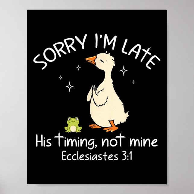 Sorry, ich'm zu spät, nicht mein lustiger Chri Poster (Vorne)