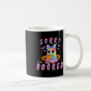 Sorry, ich bin Ghost Reading Halloween Book-Liebe Kaffeetasse