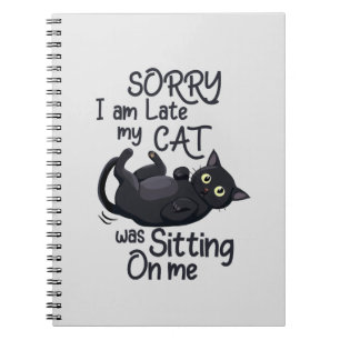 Sorry, ich bin spät - Cat Rules! Notizblock