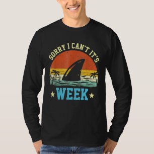 Sorry, ich kann seine Woche Ozean Scuba Tauchhai T-Shirt