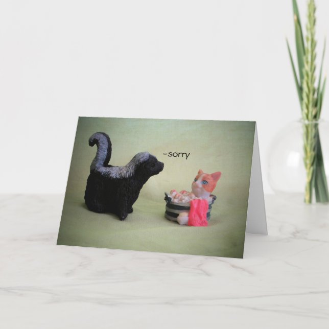 Sorry, ich kann stinker Cat Meme sein Karte (Vorderseite)