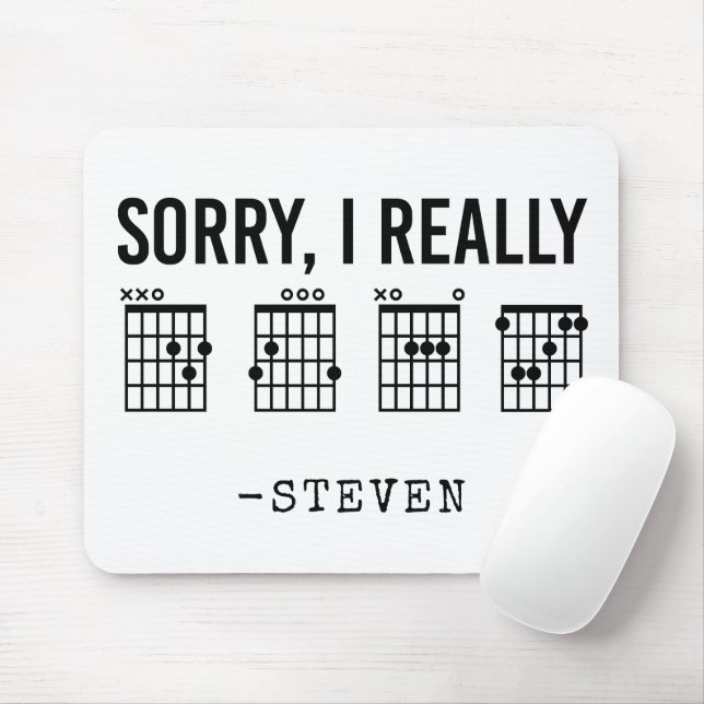 Sorry, ich wirklich DGAF Gitarren Akkorde Funny Cu Mousepad (Mit Mouse)