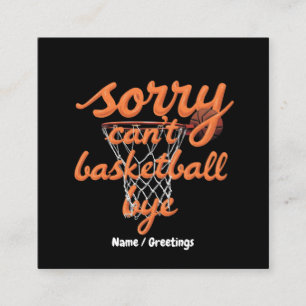 Sorry, kann nicht Basketball durch die ultimative  Quadratische Visitenkarte