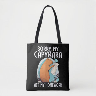Sorry, mein Capybara Ate Meine Hausaufgaben Funny Tasche