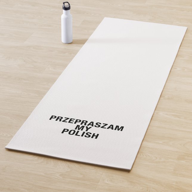 Sorry Meine Polnisch-Sprache Yogamatte (Beispiel)