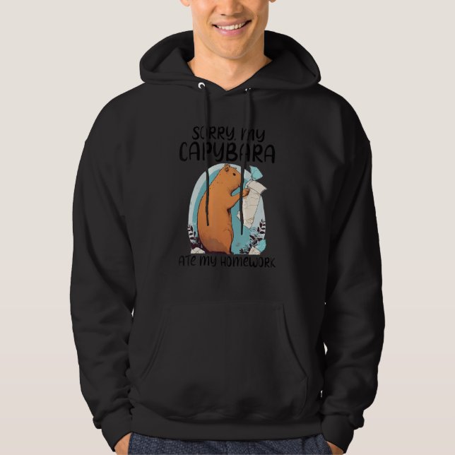 Sorry My Capybara Ate My Homework Shirt Funny Capy (Vorderseite)