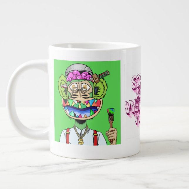 Sorry nicht sorry King Ape actin' seltsam Jumbo-Tasse (Links)