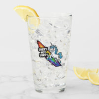 Sorry not Sorry Einhorn Glas Tasse