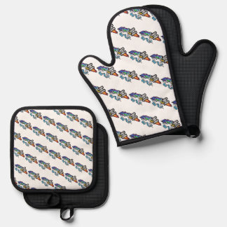Sorry not Sorry Einhorn Ofenhandschuh & Topflappen-Set