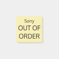 Sorry OUT ORDER