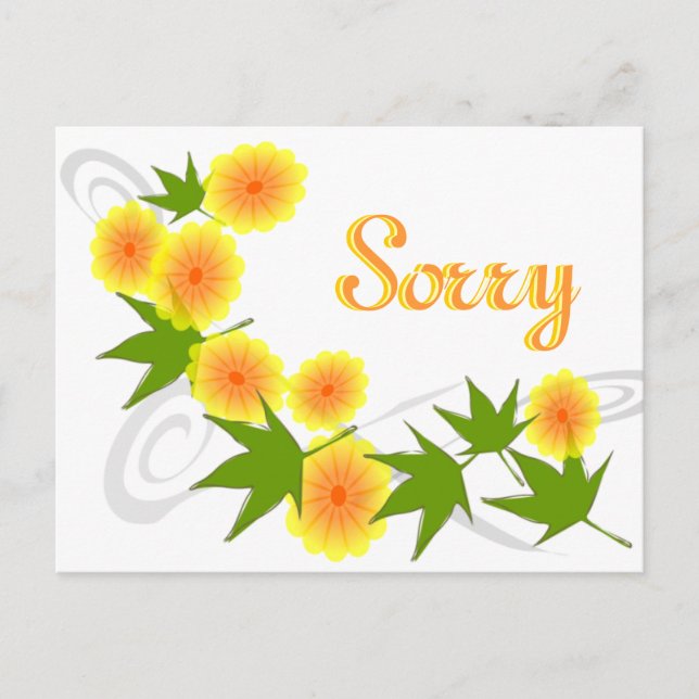 Sorry Postcard Postkarte (Vorderseite)