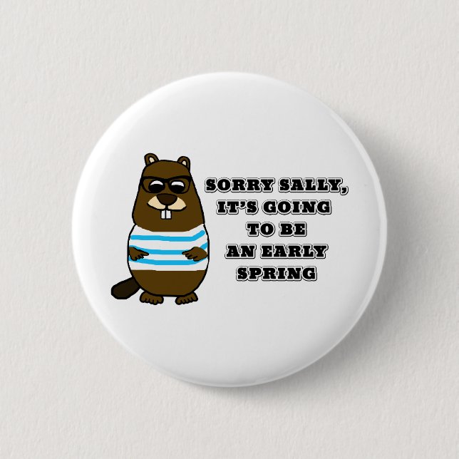 Sorry Sally, Frühjahr Button (Vorderseite)