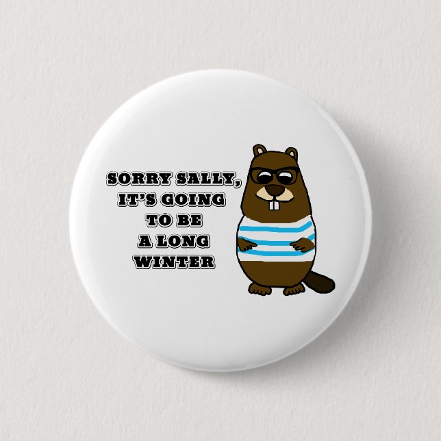 Sorry Sally, Long Winter Button (Vorderseite)