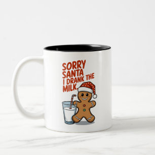 Sorry Santa I hat das Milk Baby WeihnachtsOutfit g Zweifarbige Tasse