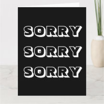 Sorry, Schwarz-weiß modern kühl