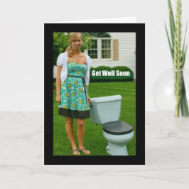 Sorry, Sie sind Gefühl Crappy Get Well Card Karte