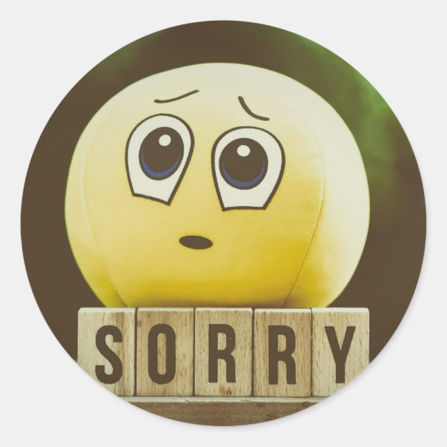 Sorry Sticker (Vorderseite)