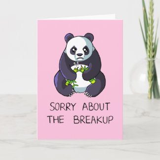 Sorry über die Auflösung Sad Panda Card Karte