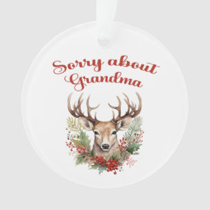 Sorry über Oma Acrylic Ornament