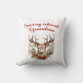 Sorry über Oma Funny Christmas Throw Kissen