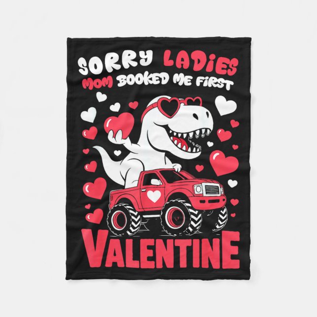 Sorry Valentine Ladies Mom Booked Me First  Fleecedecke (Vorderseite)