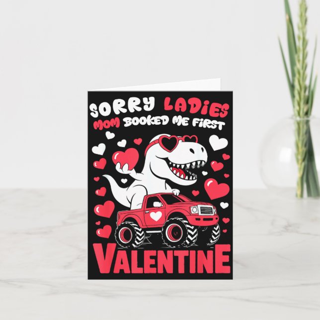 Sorry Valentine Ladies Mom Booked Me First  Karte (Vorderseite)