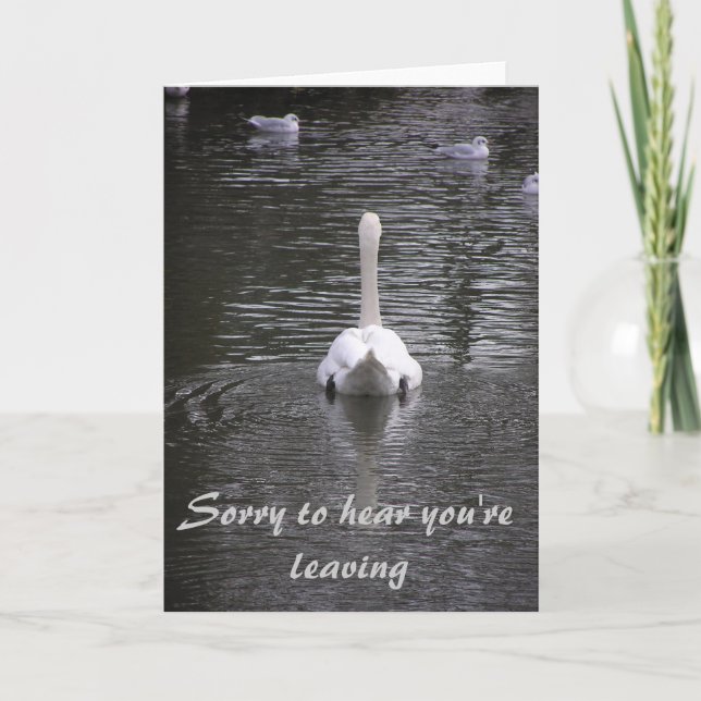 Sorry you're leaving Card Karte (Vorderseite)