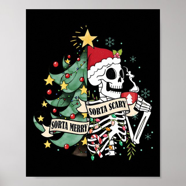 Sorta Merry Sorta Beängstigend Skeleton Snow Chris Poster (Vorne)