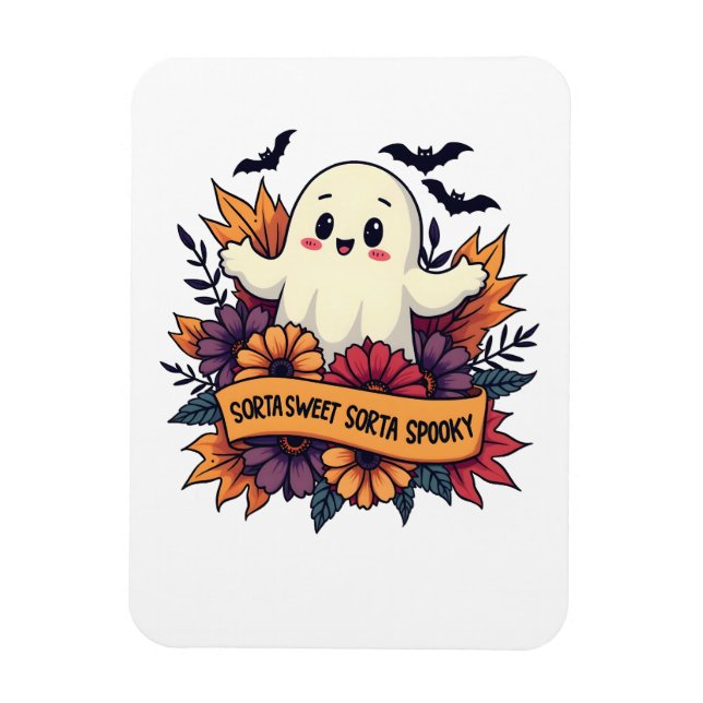 Sorta Sweet Sorta Spooky Halloween Ghost Fall Lieb Magnet (Vertikal)