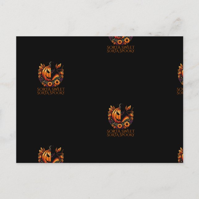 Sorta Sweet Sorta Spooky Postkarte (Vorderseite)