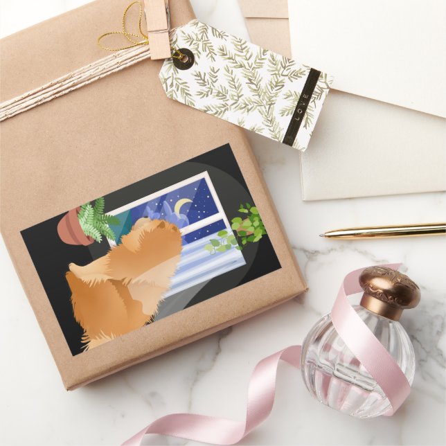 SORTE QU'IL Y AIT DES autocollants rectangle de Ch (Cadeaux)