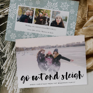 Sortez et coupez Carte Vacances photo complète