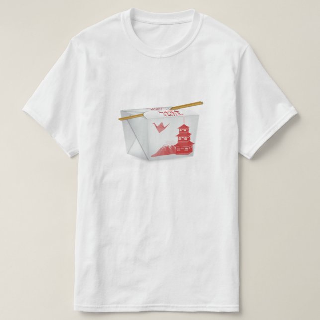 Sortez le T-shirt chinois de nourriture (Design devant)