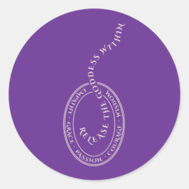 Sortez les Stickers Classic Round de la déesse