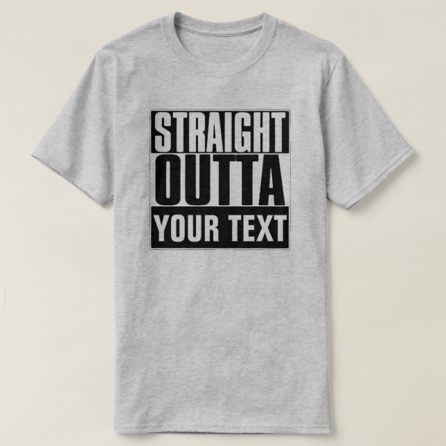 SORTEZ VOTRE T-SHIRT TEXTE (Design devant)