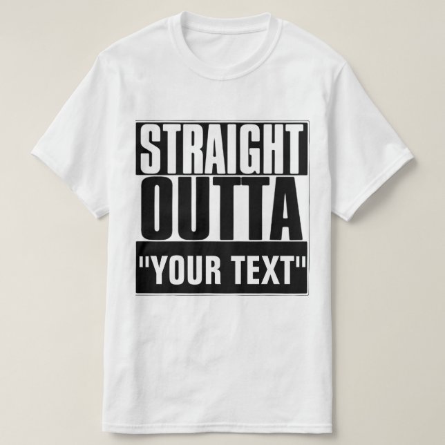 SORTIE DROITE DU T-SHIRT "VOTRE TEXTE" (Design devant)