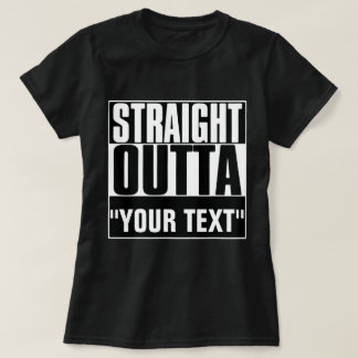 SORTIE DROITE DU T-SHIRT "VOTRE TEXTE"