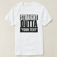 SORTIE DROITE DU T-SHIRT "VOTRE TEXTE"