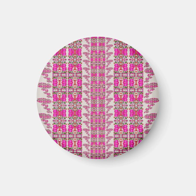Sortierte Rosenblüten Magnet (Vorne)