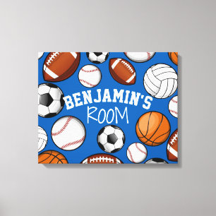 Sortierter Sport alles STERN Name-Schlafzimmer Leinwanddruck